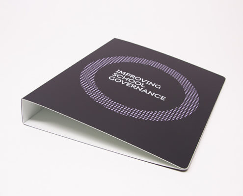 Ring binder for Victorian Government, made from polypropylene