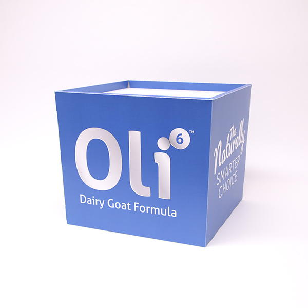 Stacking Display Cubes for Oli Dairy Goat Infant Formula