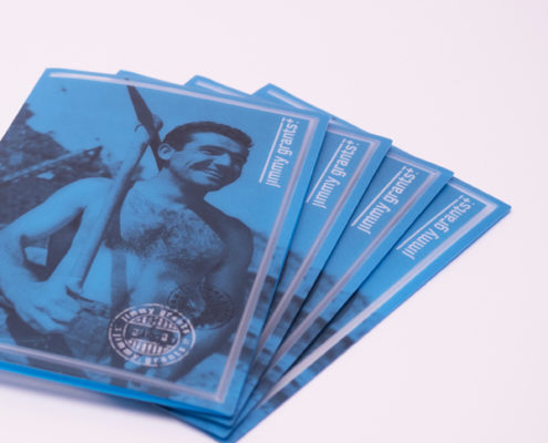 Menu cover for Jimmy Grants, perfect for Promeg